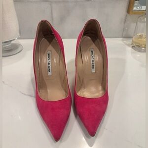 Manolo Blahnik Suede Pumps